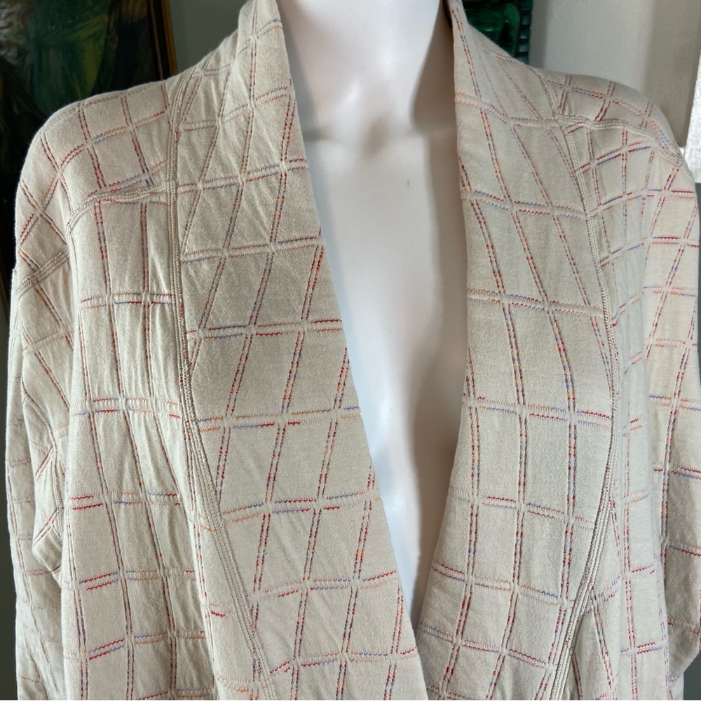 Nike Women's Reversible Quilted Pink Space Dyed Yoga Robe Jacket Therma-Fit 1X - Picture 9 of 16